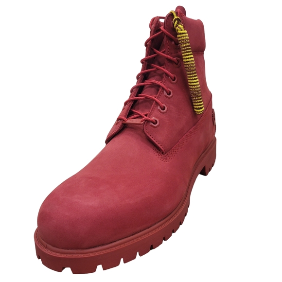 Timberland 6 Inch Premium Waterproof Boot Triple Red Mens New TB0A61Z2F41 - Picture 7 of 10
